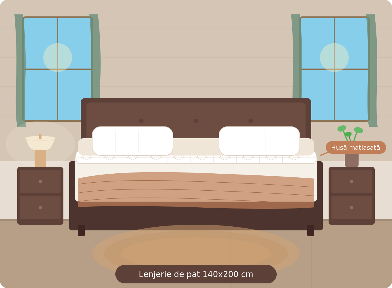 Lenjerie de Pat 140x200 — Husă Matlasată Tip Topper pentru Confort și Protecție la Preț Accesibil